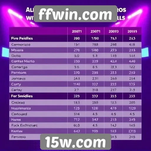 Estatísticas de usuários do ffwin.com revelam tendências